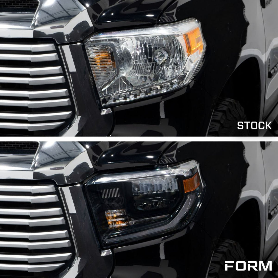 LED Reflector Headlights [Pair] Fits 2014-2021 Toyota Tundra