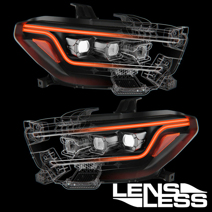 Lensless LED Headlights for 2016-2023 Toyota Tacoma