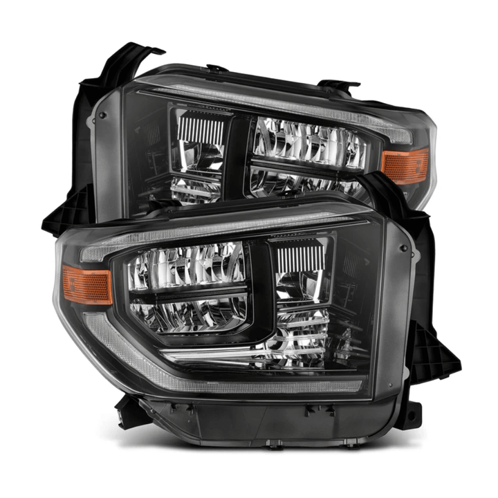 MK II LUXX-Series LED Crystal Headlights Alpha-Black Fits 2014-2021 Toyota Tundra