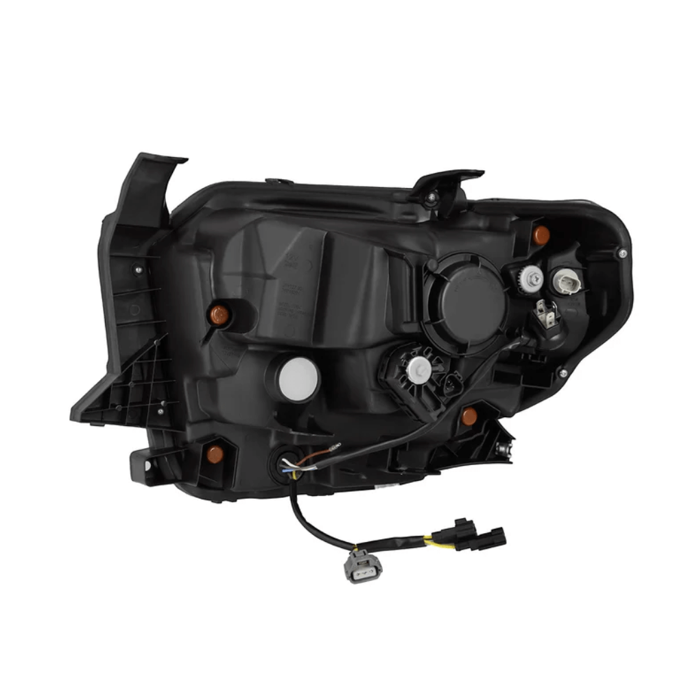 MK II LUXX-Series LED Crystal Headlights Alpha-Black Fits 2014-2021 Toyota Tundra