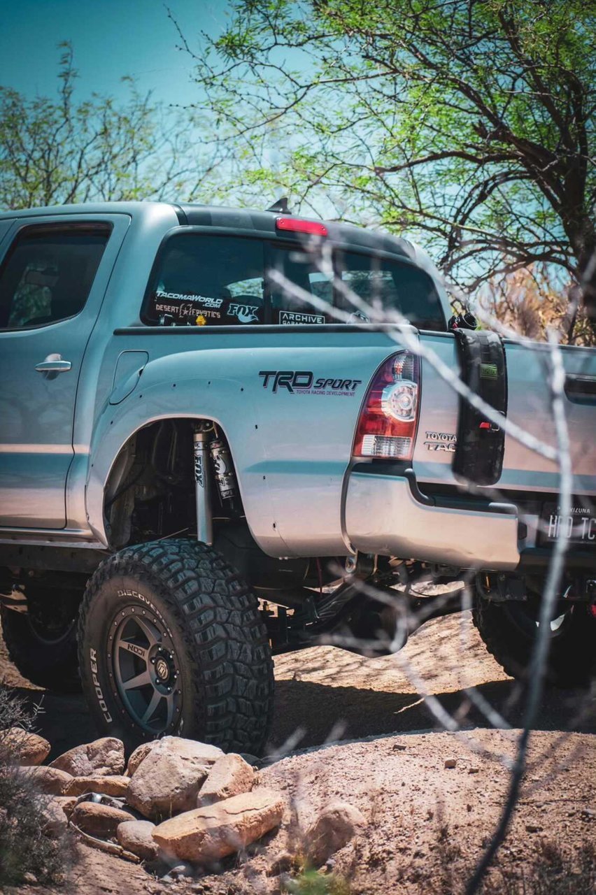 Shock Relocation - Trail Series - 2.0" x 12" to 14" fits 2005-2023 Toyota Tacoma