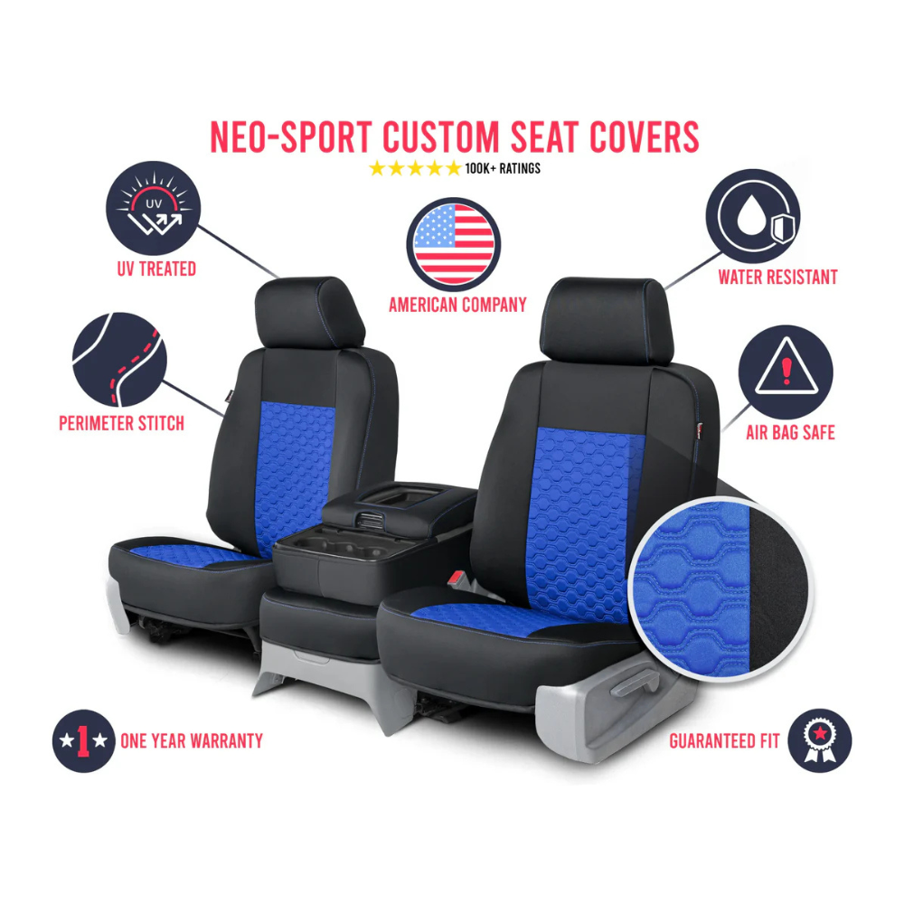 Neo-Sport - Quilted Diamond Stitched Seat Covers fits 2003-2009 Toyota 4Runner