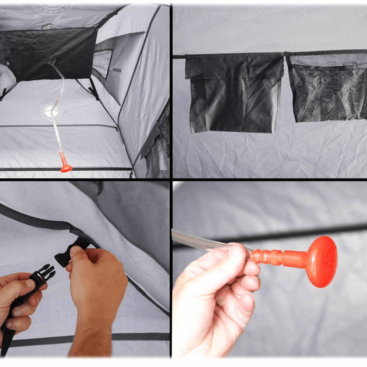 OVS Portable Privacy Room with Shower, Retractable Floor and Amenity Pouches and More – Quick Set Up