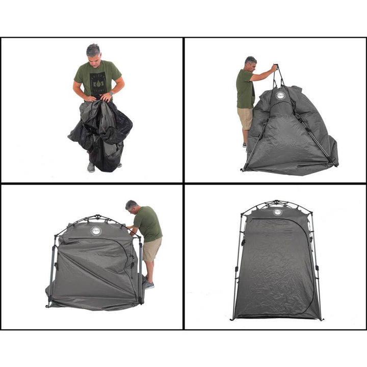 OVS Portable Privacy Room with Shower, Retractable Floor and Amenity Pouches and More – Quick Set Up