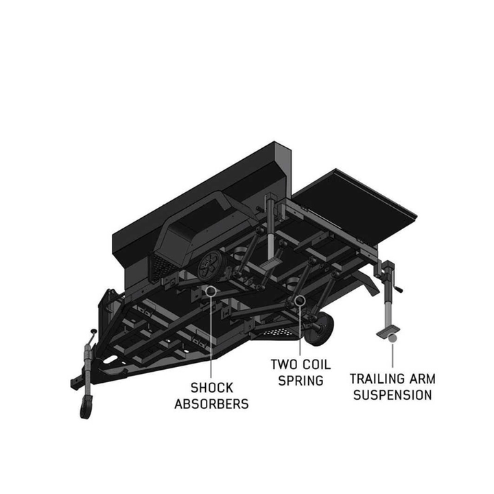 Off Road Trailer - Military Style With Full Articulating Suspension