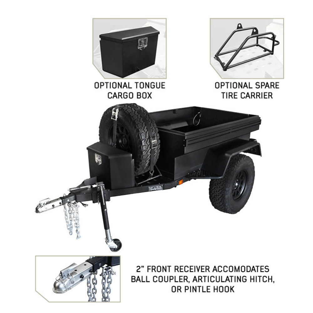 Off Road Trailer - Military Style With Full Articulating Suspension