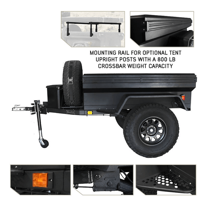 Off Road Trailer - Military Style With Full Articulating Suspension