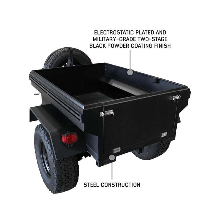 Off Road Trailer - Military Style With Full Articulating Suspension