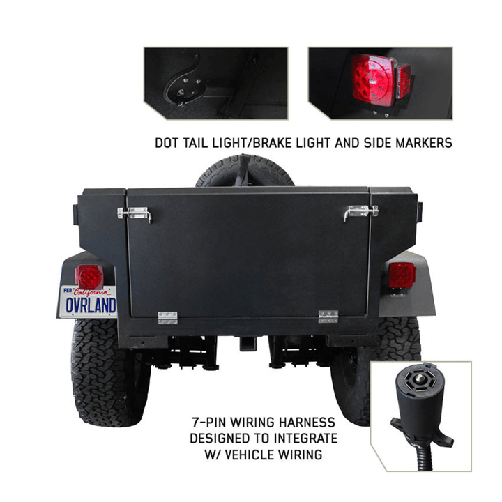 Off Road Trailer - Military Style With Full Articulating Suspension