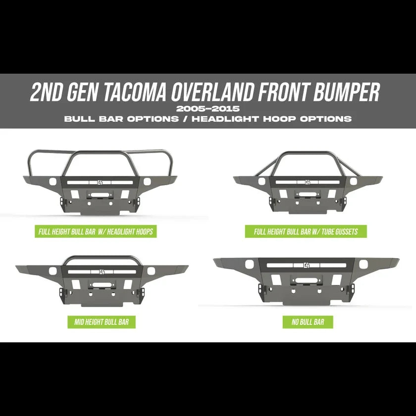 Overland Series Front Bumper Fits 2012-2015 Toyota Tacoma