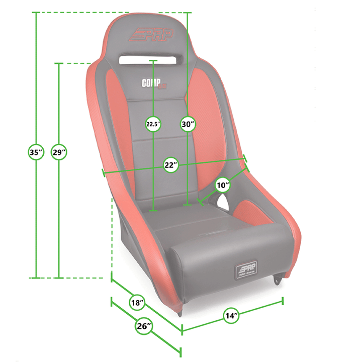 COMP ELITE Race Seat Fits 2005-2023 Toyota Tacoma