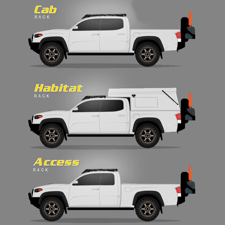 Prinsu Access Rack Fits 2005-2023 Toyota Tacoma