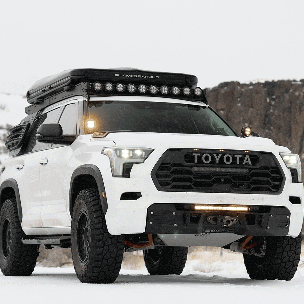 Prinsu Front-Facing Light Bar Brackets Rigid 360 Connect 4th Gen 4Runner 3rd Gen Sequoia
