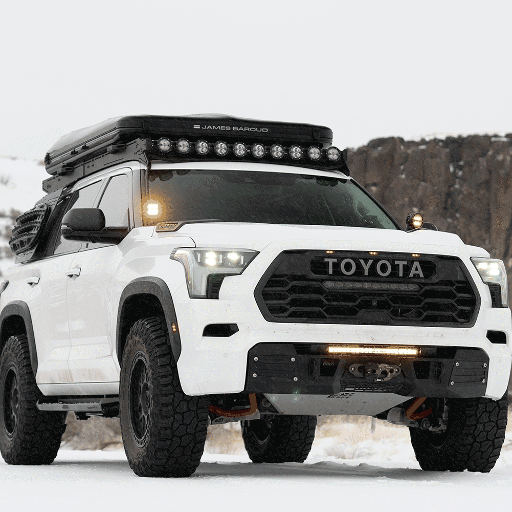 Prinsu Front-Facing Light Bar Brackets Rigid 360 Connect 4th Gen 4Runner 3rd Gen Sequoia