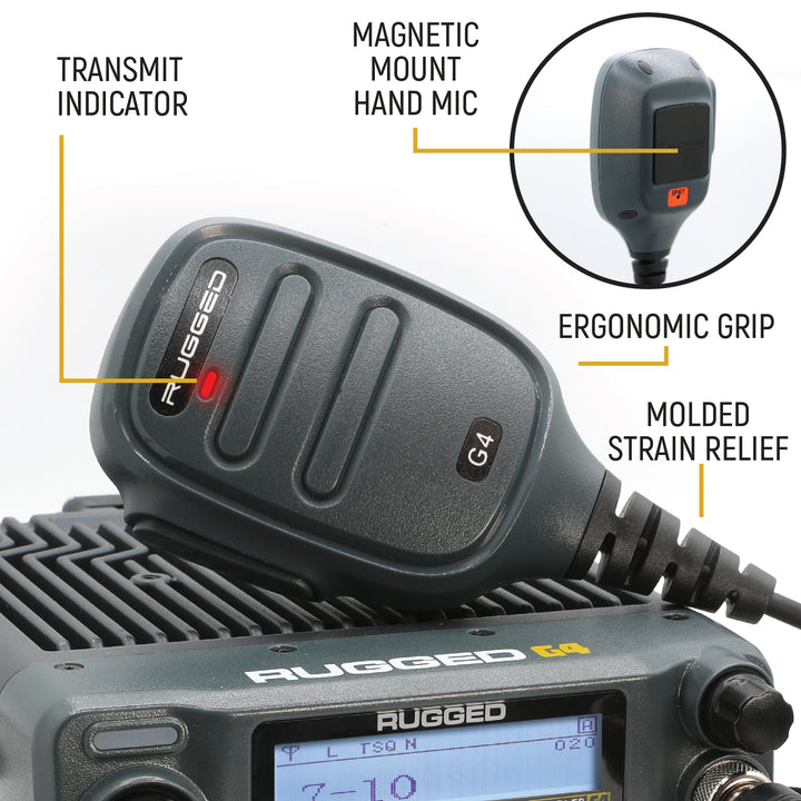 Rambler G4 GMRS Mobile Radio with Antenna Radio Kit