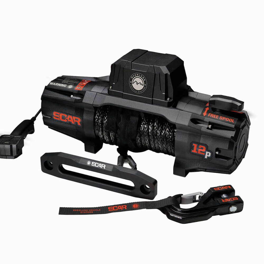 SCAR 12 Waterproof Winch with Wireless Remote