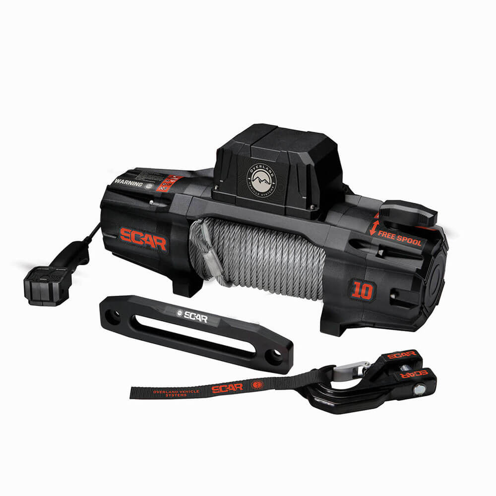 SCAR 10 Waterproof Winch with Wireless Remote