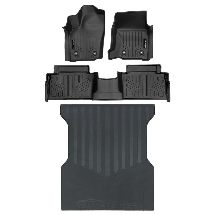 SMARTLINER All Weather Custom Fit Floor Liner fits 2024+ Toyota Tacoma Double Cab