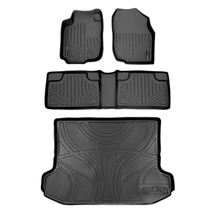 SMARTLINER Custom Fit Floor Liners fits 2006-2012 Toyota RAV4 (without 3rd Row Seat)