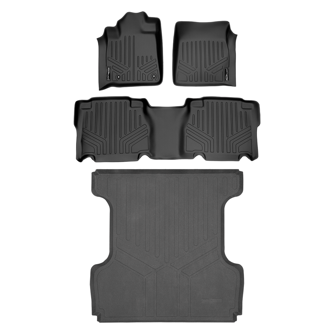 SMARTLINER Custom Fit Floor Liners fits 2007-2011 Toyota Tundra CrewMax