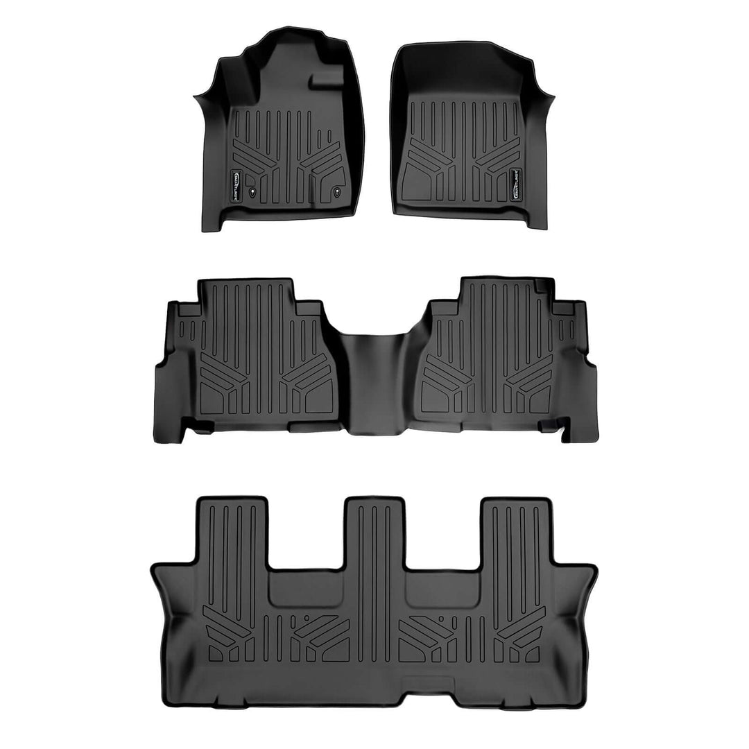 SMARTLINER Custom Fit Floor Liners fits 2008-2011 Toyota Sequoia (with Bench Seat)