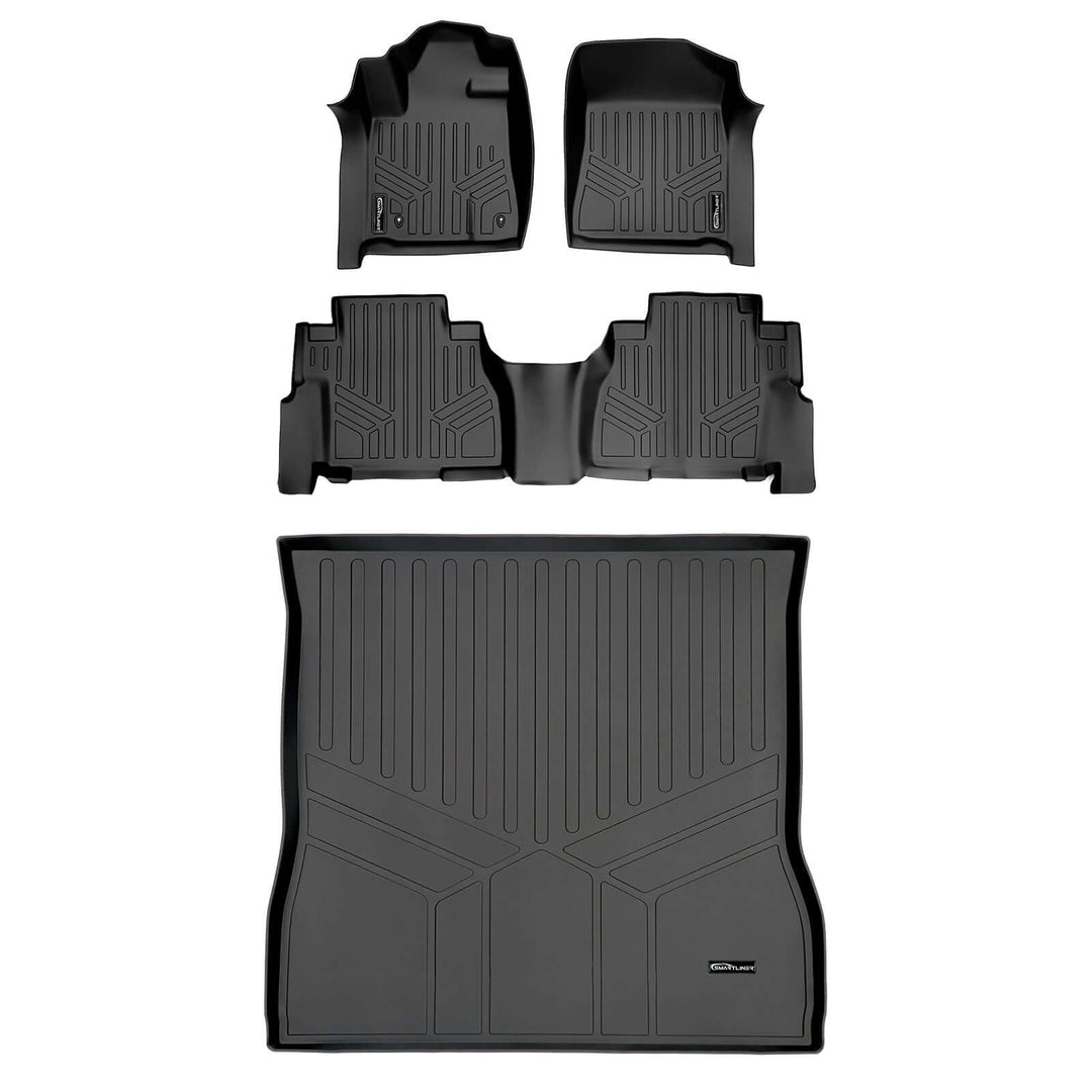 SMARTLINER Custom Fit Floor Liners fits 2008-2011 Toyota Sequoia (with Bench Seat)