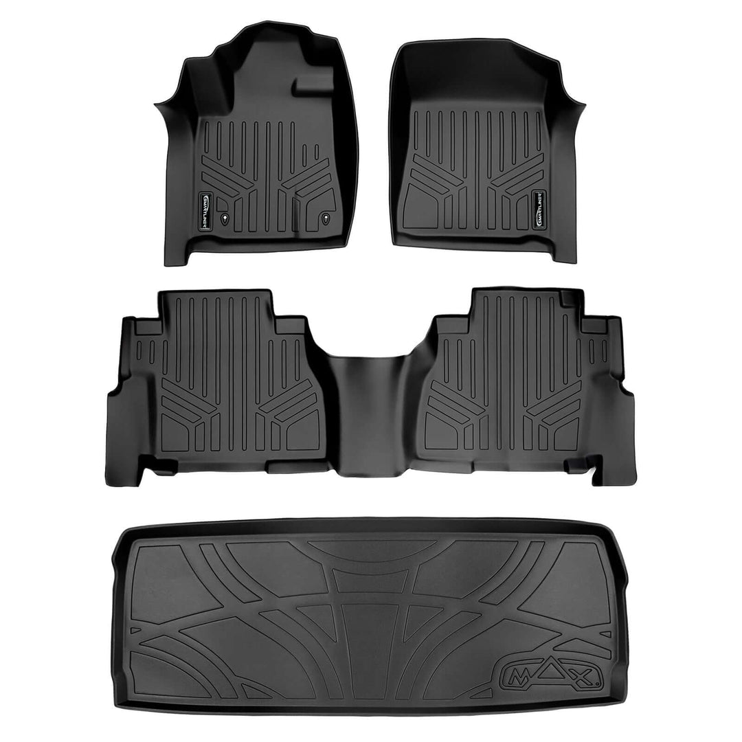 SMARTLINER Custom Fit Floor Liners fits 2008-2011 Toyota Sequoia (with Bench Seat)