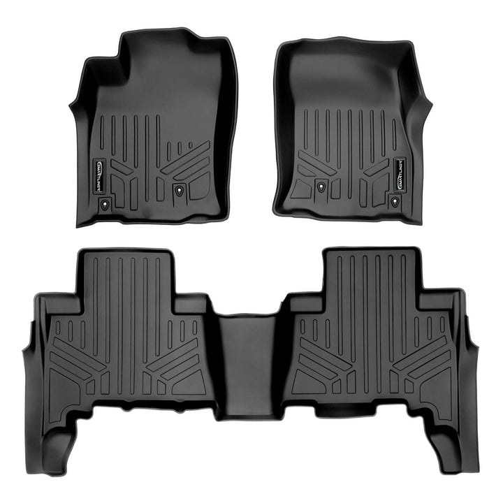 SMARTLINER Custom Fit Floor Liners fits 2010-2012 Toyota 4Runner (5 Passenger with sliding Cargo Tray)
