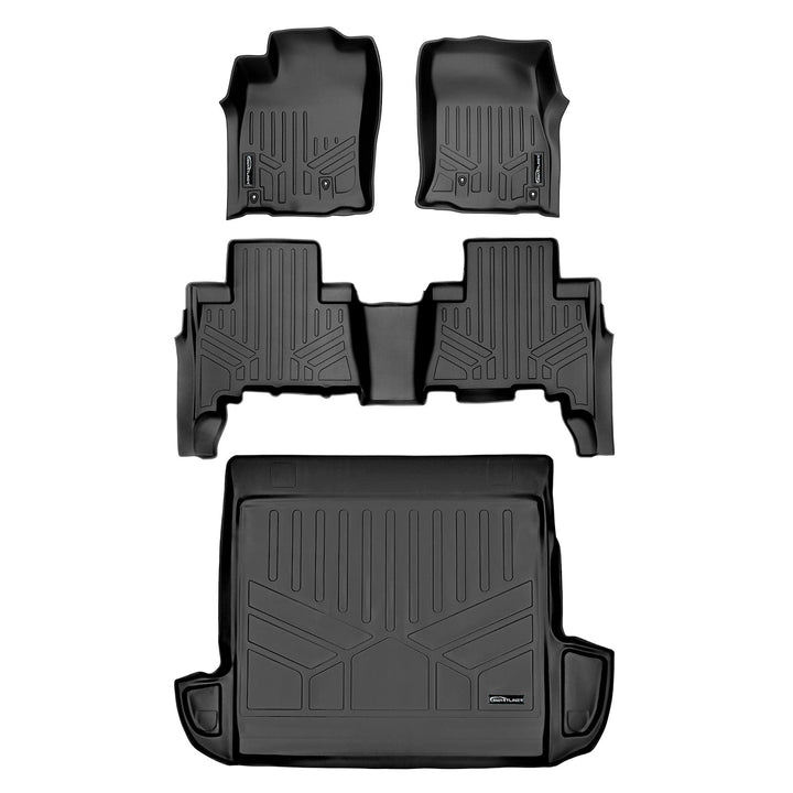 SMARTLINER Custom Fit Floor Liners fits 2010-2012 Toyota 4Runner (5 Passenger without Sliding Rear Tray)