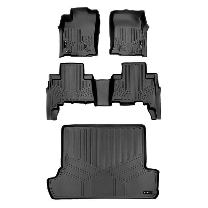 SMARTLINER Custom Fit Floor Liners fits 2010-2012 Toyota 4Runner (7 Passenger with 3rd Row Seats)