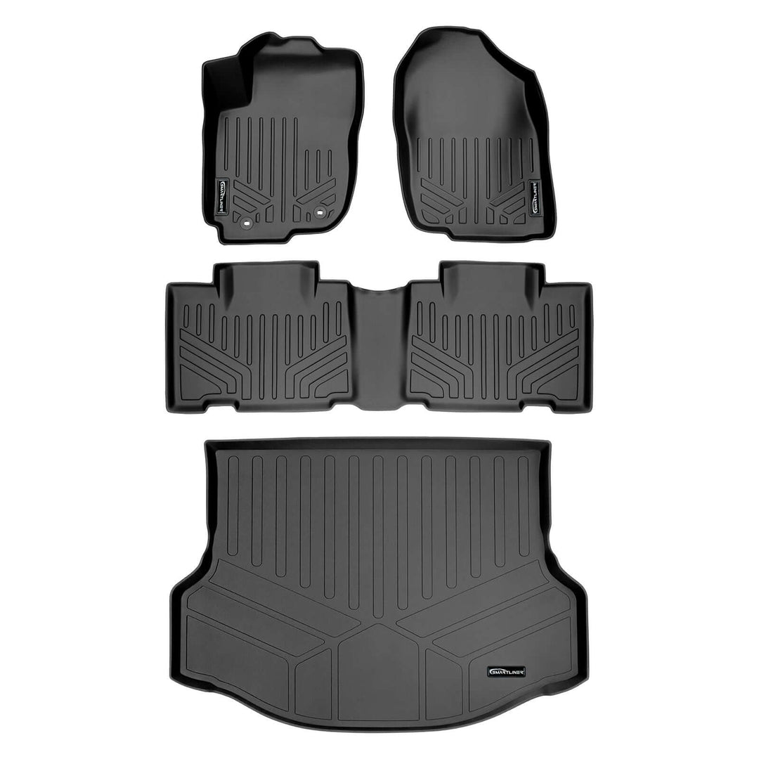 SMARTLINER Custom Fit Floor Liners fits 2013-2018 Toyota RAV4 (No Electric or Hybrid Models)