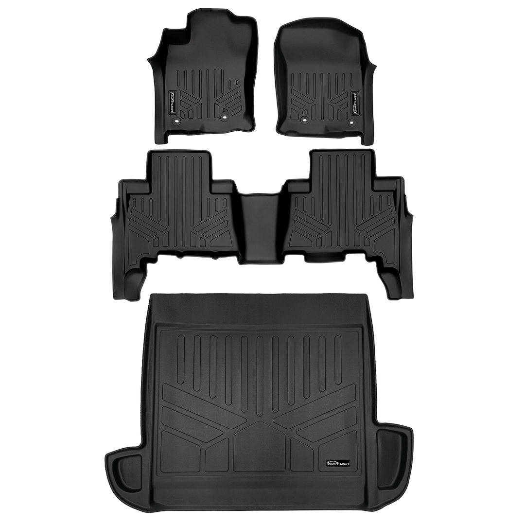 SMARTLINER Custom Fit Floor Liners fits 2013-2024 Toyota 4Runner (5 Passenger Model without Sliding Rear Tray)