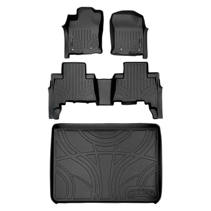 SMARTLINER Custom Fit Floor Liners fits 2013-2024 Toyota 4Runner (5 Passenger with Sliding Rear Tray)