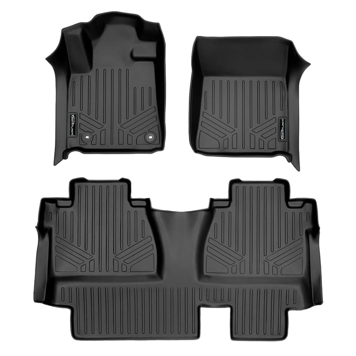 SMARTLINER Custom Fit Floor Liners fits 2014-2021 Toyota Tundra Double Cab (with Coverage Under 2nd Row Seat)
