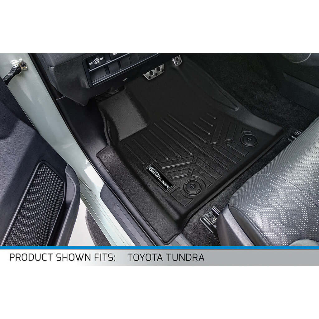 SMARTLINER Custom Fit Floor Liners fits 2022+ Toyota Tundra Extended Cab/ Double Cab (without Underseat Storage)