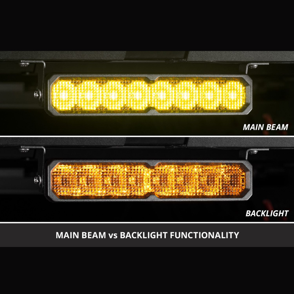 SS10 Yellow LED Light Bar (one)