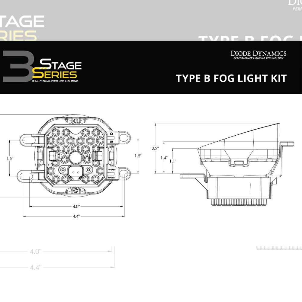 SS3 LED Fog Light Kit