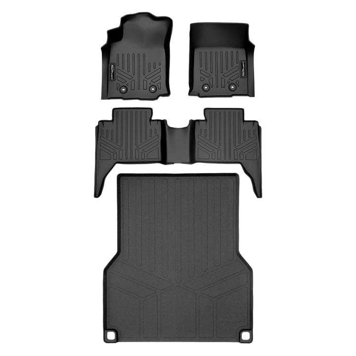 SmartCoverage™ Custom Fit Floor Liners fits 2018-2023 Toyota Tacoma Double Cab
