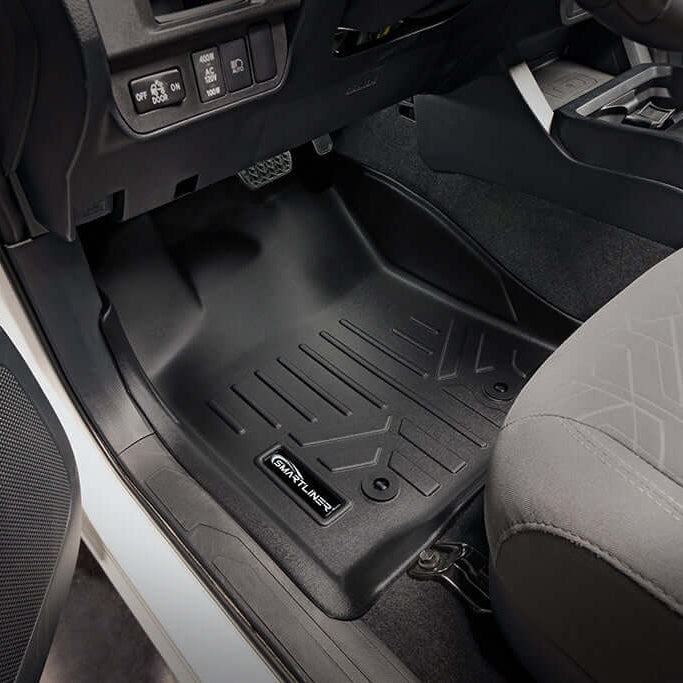 SmartCoverage™ Custom Fit Floor Liners fits 2018-2023 Toyota Tacoma Double Cab (Automatic Transmission)