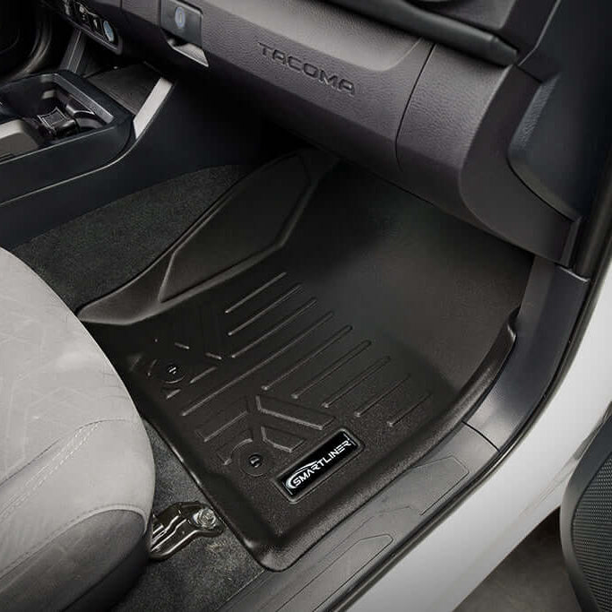 SmartCoverage™ Custom Fit Floor Liners fits 2018-2023 Toyota Tacoma Double Cab (Automatic Transmission)
