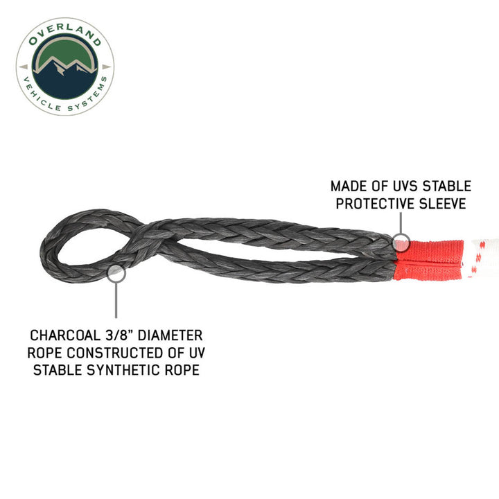 Soft Shackle 3/8" x 23" 36,000 LB. with Loop & Abrasive Sleeve