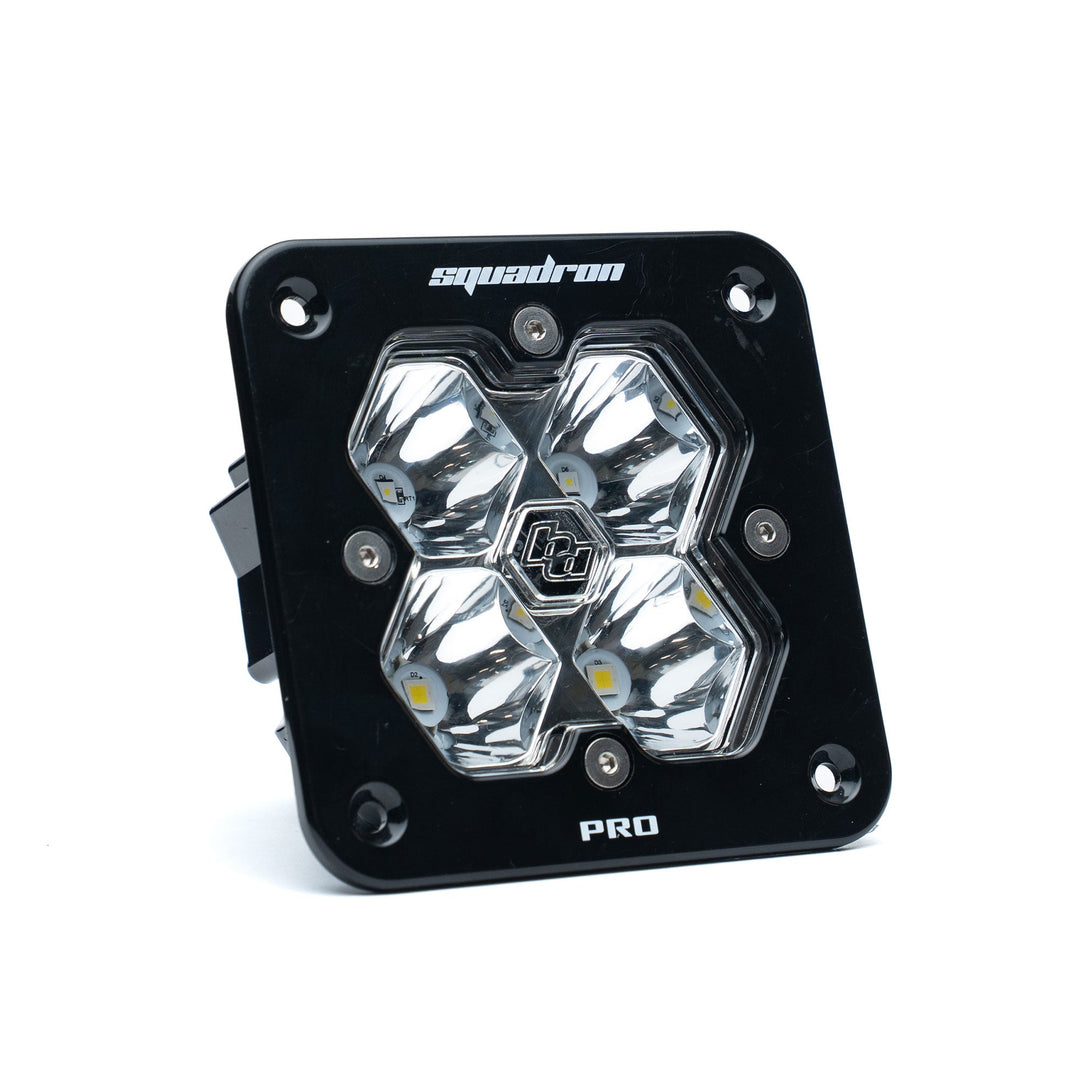 Squadron 2.0 Pro Black Flush Mount LED Auxiliary Light Pod