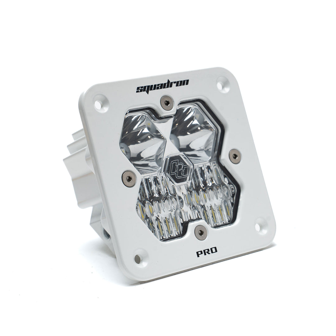 Squadron 2.0 Pro White Flush Mount LED Auxiliary Light Pod