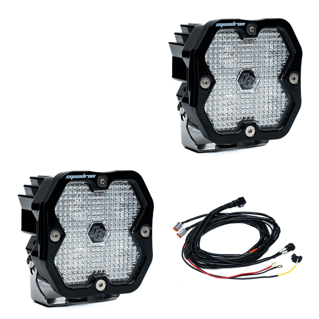 Squadron 2.0 Sport Black LED Auxiliary Light Pod Pair - Universal
