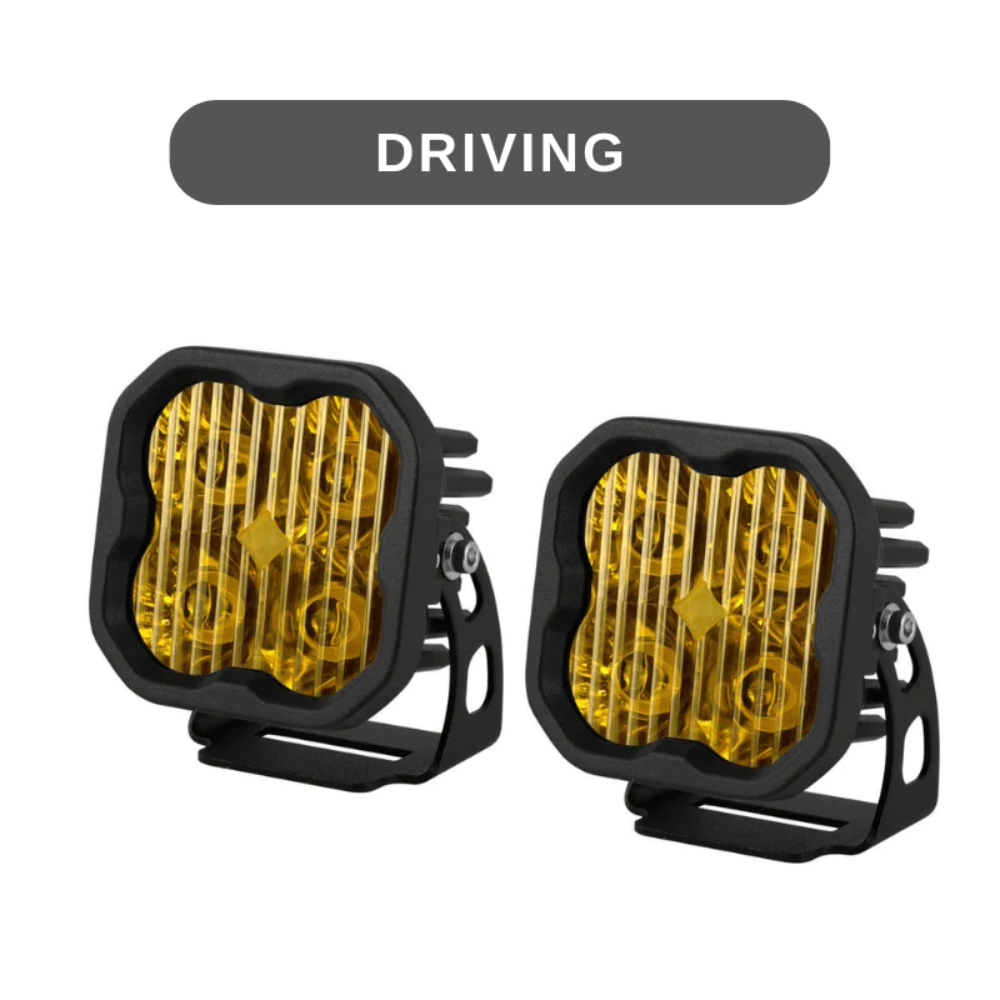 Stage Series 3" SAE Yellow Max LED Pod | Standard Mount