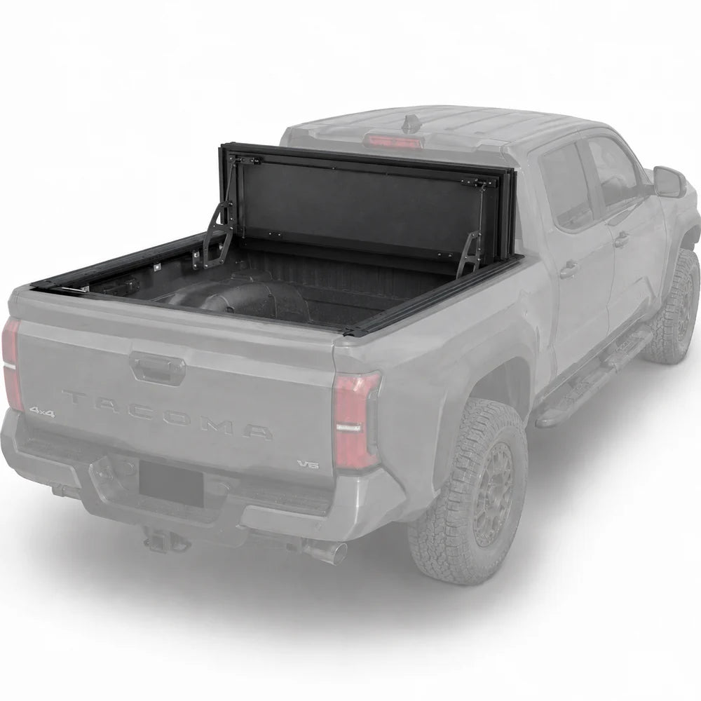 QuadAxis Pro Series Quad-Fold Flip Up Tonneau Cover for 2024+ Toyota Tacoma - 5' Bed