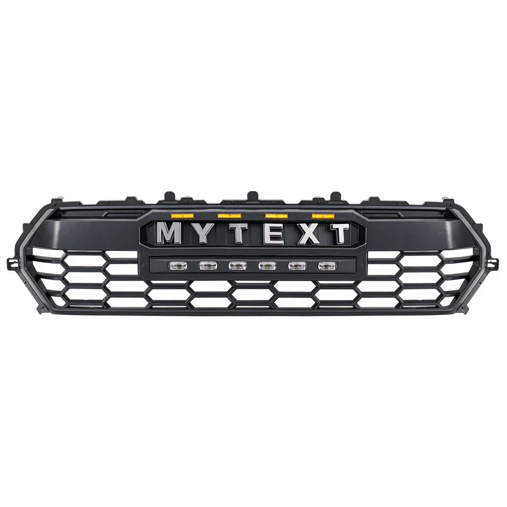 TRD PRO Style Front Grille w/ LED Off-Road Lights, Amber Lights and DIY Letters fits 2024+ Toyota Tacoma
