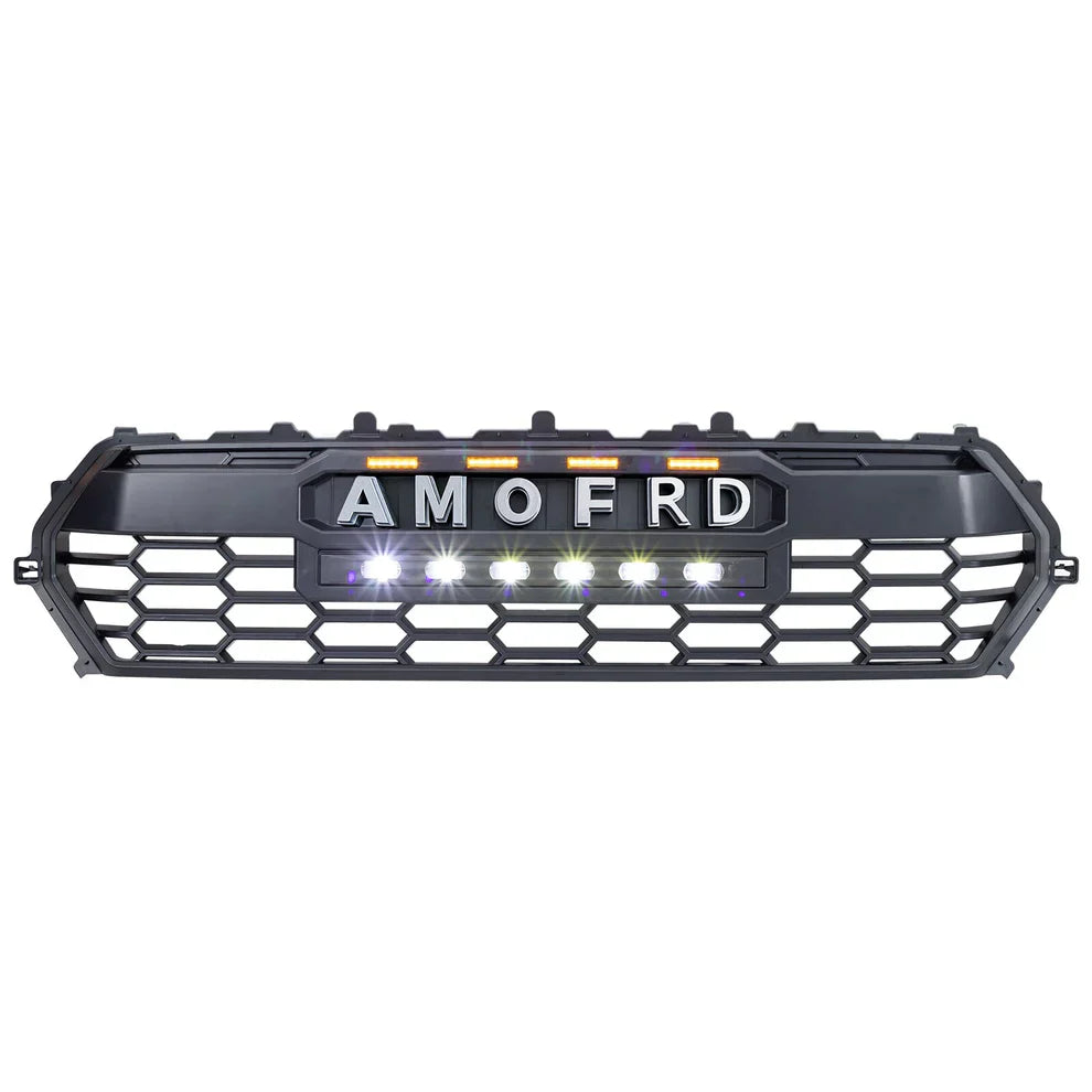 TRD PRO Style Front Grille w/ LED Off-Road Lights, Amber Lights and DIY Letters fits 2024+ Toyota Tacoma