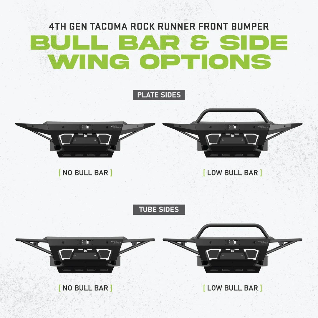 Rock Runner Front Bumper Fits 2024+ Toyota Tacoma