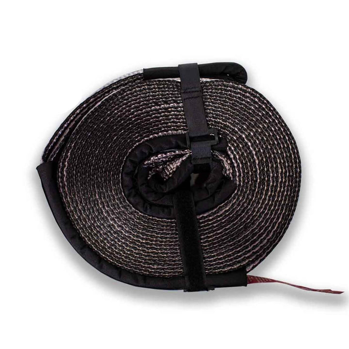 Tow Strap 2" x 30' 20,000 LB. Gray W/ Black Ends
